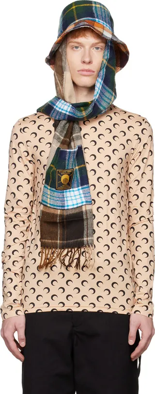 Marine Serre Multicolor Scarves Bucket Hat