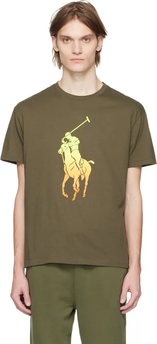 Polo Ralph Lauren Khaki Ombré Big Pony T-Shirt