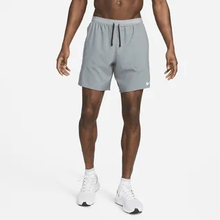 Nike Men's Stride Dri-FIT 7" 2-in-1 Running Shorts in Grey