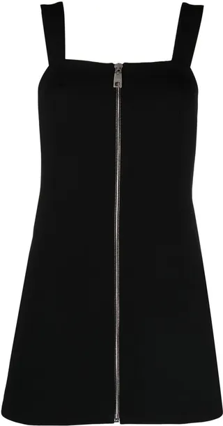 A-line zip-up minidress