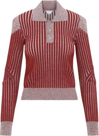 Bottega Veneta Long-Sleeved Polo Shirt