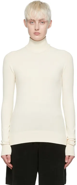 Bottega Veneta Beige Viscose Turtleneck