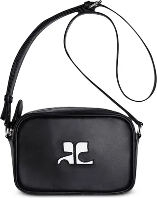 Logo Leather Camera Bag