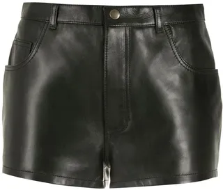 Petite Leather Shorts