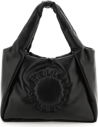 Logo Embroidered Puffy Tote Bag
