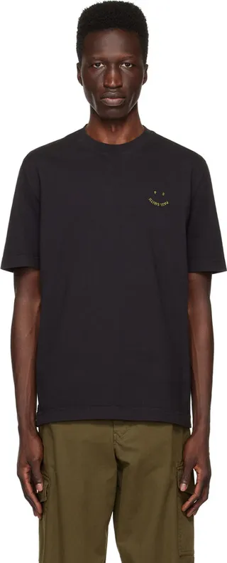 PS by Paul Smith Black Happy T-Shirt