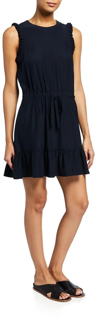 Lenora Silk Charmeuse Mini Dress