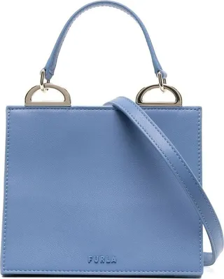 Triangle Leather Tote Bag