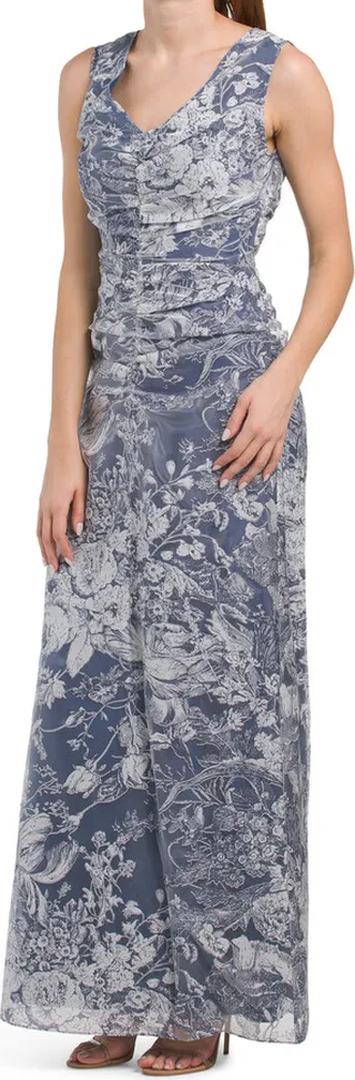 Maddison Floral A-line Gown