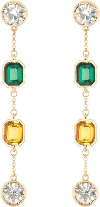 Take a Bow Crystal Drop Earrings