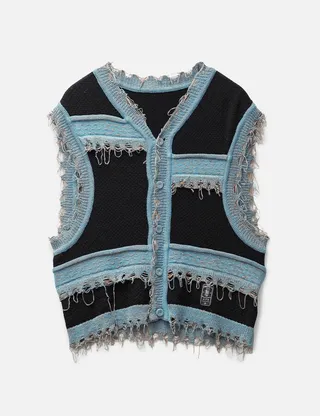 Colorblock Knit Vest