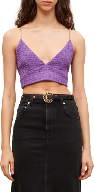 Lapraia Crop Chain Strap Camisole