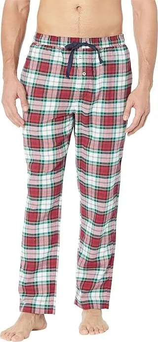 Southern Tide Pinedrop Plaid Lounge Pants (Charleston Red) Men's Pajama