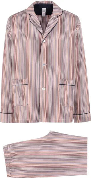 Men Pyjamas Mstripe Sleepwear Dove Grey
