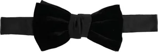 Velvet Contrast Bow Tie