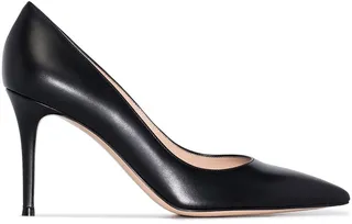 85mm Pointed-Toe Leather Pumps