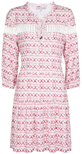 Penida printed kaftan minidress
