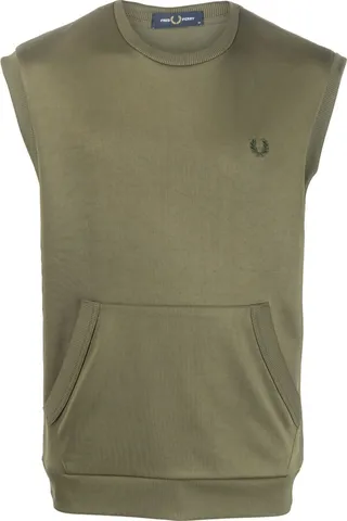 Embroidered Logo Cotton-Blend Vest