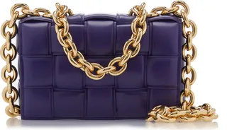 Women's The Chain Padded Cassette Leather Bag