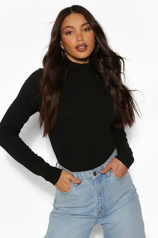Tall Basic Cotton Turtleneck Long Sleeve one piece
