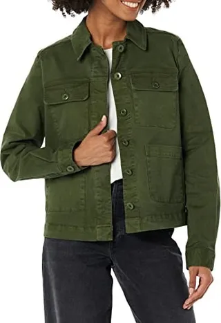 Goodthreads Women's Relaxed Chino Chore Jacket