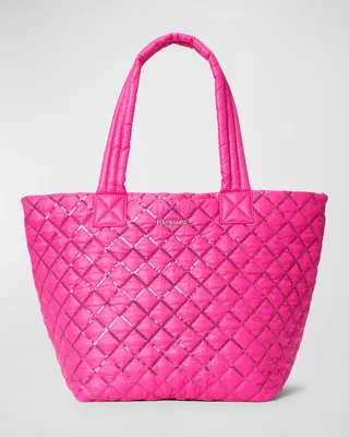 Metro Deluxe Medium Quilted Nylon Tote Bag