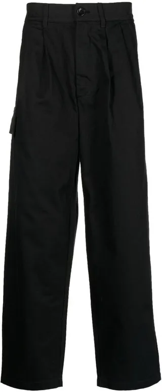 Straight-Leg Cotton Cargo Trousers