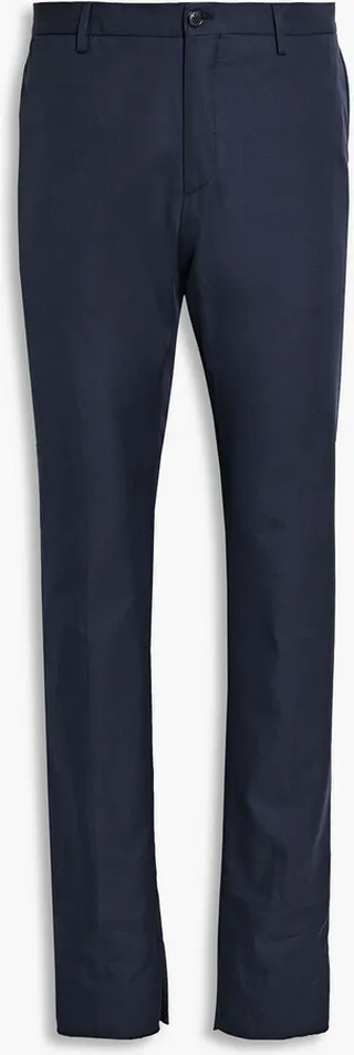 Tapered cotton-twill pants
