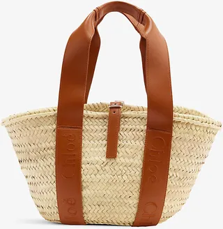 Womens Caramel Sense Jute Basket bag