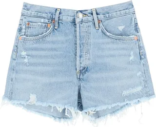 Agolde 'parker' Distressed Denim Shorts