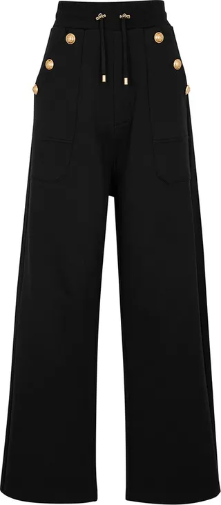 Balmain Embellished Cotton Sweatpants
