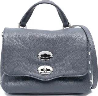 Stud-Detail Leather Tote Bag