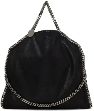 Stella McCartney Black Three-Chain Tote