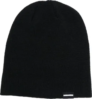 Logo-Tag Wool Beanie
