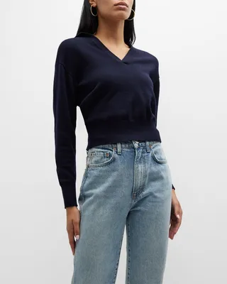 Sanna V-Neck Polo Sweater