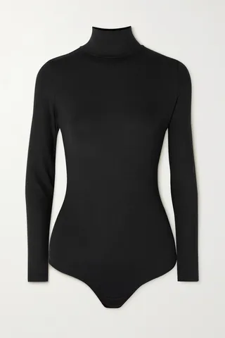 Spanx - Suit Yourself Stretch-jersey Turtleneck Bodysuit - Black