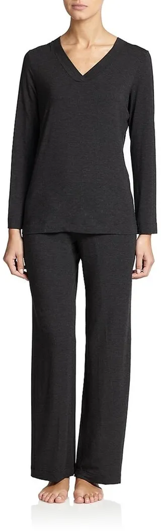 Champagne Long-Sleeve Pajama Set