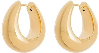 Ice medium hoop earrings