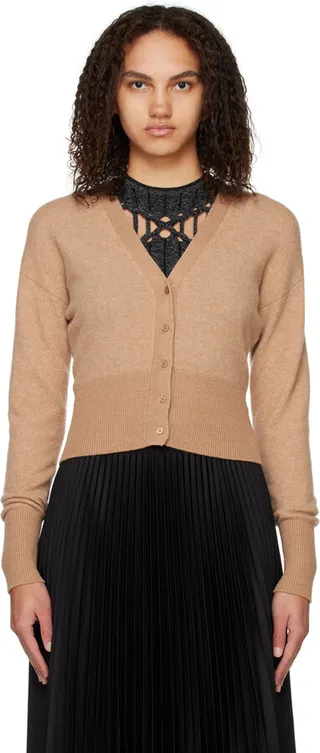 Joseph Tan Y-Neck Cardigan