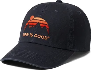 Life is Good Retro Mountains Chill Cap (Jet Black) Caps