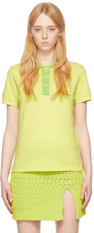 Bottega Veneta Yellow Cotton Polo