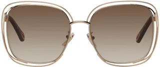 Chloé Rose Gold Square Sunglasses