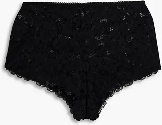 Lace high-rise briefs