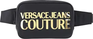 Versace Jeans Couture Fabric Sling Bag With Gold-tone Logo