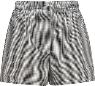 Cotton Gingham Check Shorts