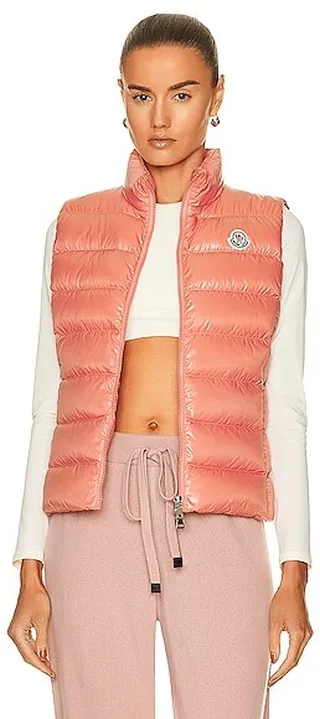 Moncler Ghany Vest in Pink