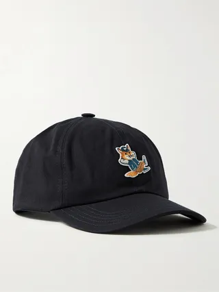 Logo-Appliquéd Cotton-Twill Baseball Cap