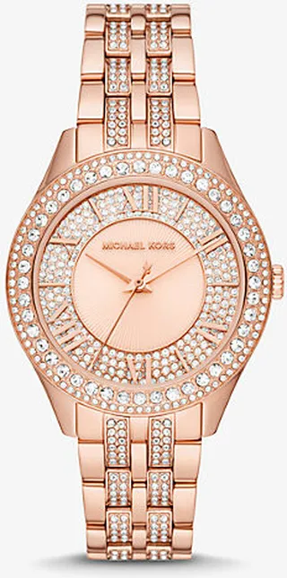 Harlowe Pavé Rose Gold-Tone Watch
