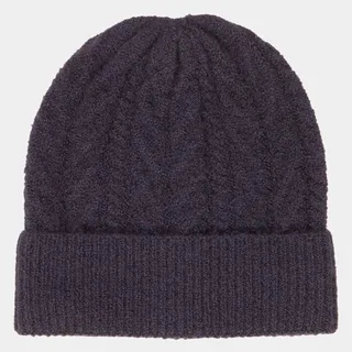 Recycled Cable Knit Cuffed Beanie