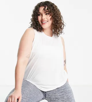 ASOS 4505 Curve yoga tank top with twist back